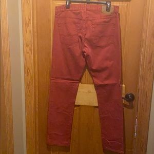 Mens Skinny American Eagle Brick Red Jeans 32 x 34